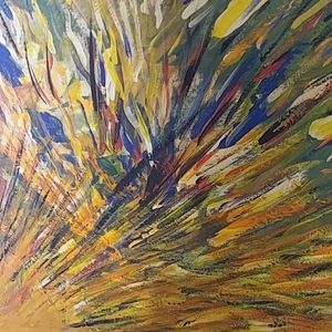 Color Sparks, Lovely Acrylic Painting